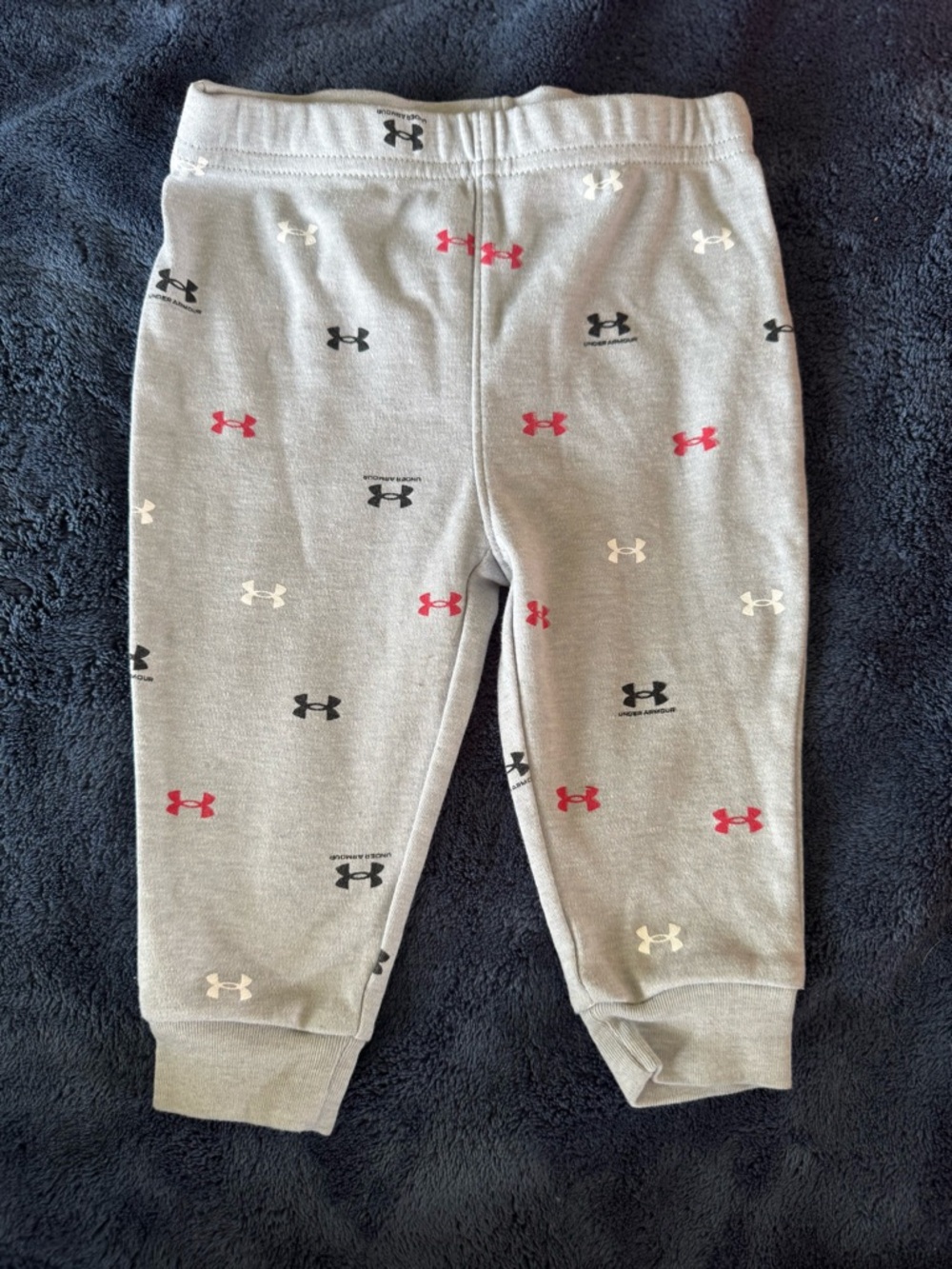 NWOT Infant Under Armour Grey Jogger Sweatpants, Size 6-9 Months